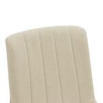 Καρέκλα Dalby εκρού ύφασμα καρυδί rubberwood 50x45x85,5εκ (Σετ 2 τεμαχίων) - Image 6