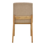 Καρέκλα Dalby μπεζ ύφασμα sonoma rubberwood 50x45x85,5εκ (Σετ 2 τεμαχίων) - Image 5