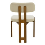 Καρέκλα Genoa καρυδί rubberwood και εκρού ύφασμα 50x43x82εκ (Σετ 2 τεμαχίων) - Image 5