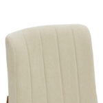 Σκαμπό μπαρ Dalby καρυδί rubberwood και εκρού ύφασμα 50x45x102,5εκ (Σετ 2 τεμαχίων) - Image 6