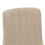 Σκαμπό μπαρ Dalby sonoma rubberwood και μπεζ ύφασμα 50x45x102,5εκ (Σετ 2 τεμαχίων) - Image 6