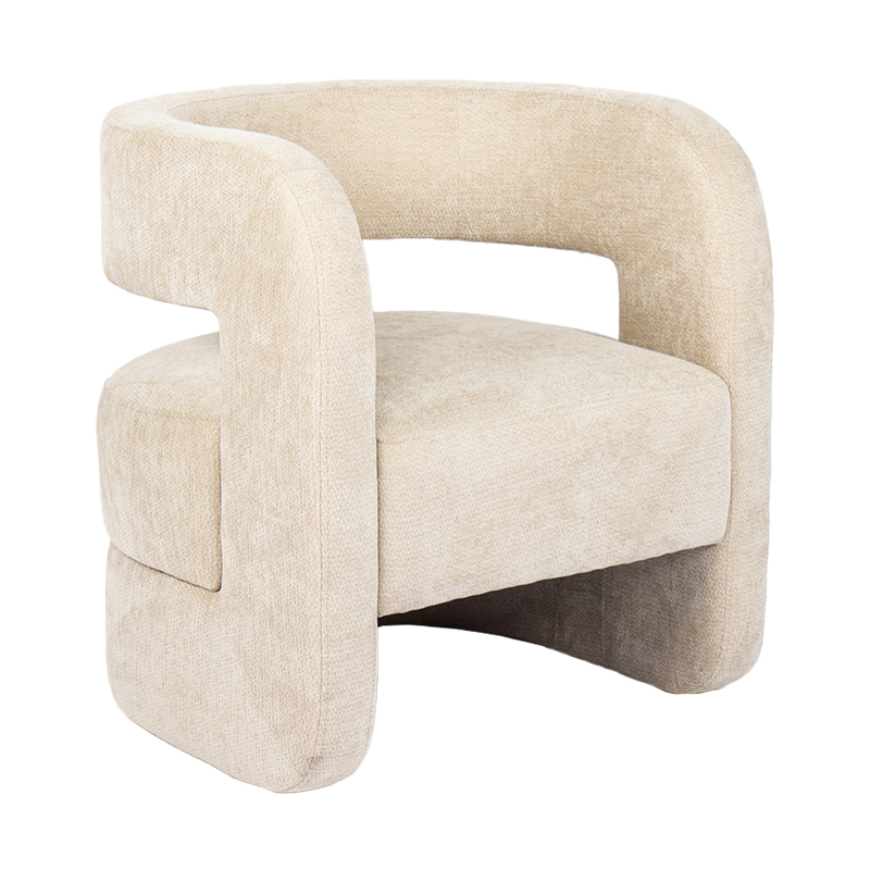 product_pako_393-000038 Πολυθρόνα Coconda μπεζ ύφασμα 63x68x71εκ - Image 1