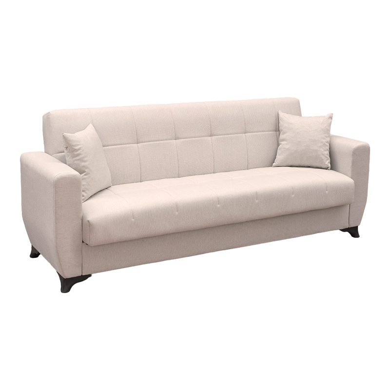 product_pako_438-000013 Καναπές Κρεβάτι Modesto τριθέσιος με αποθηκευτικό χώρο μπεζ ύφασμα 215x84x83εκ - Image 1