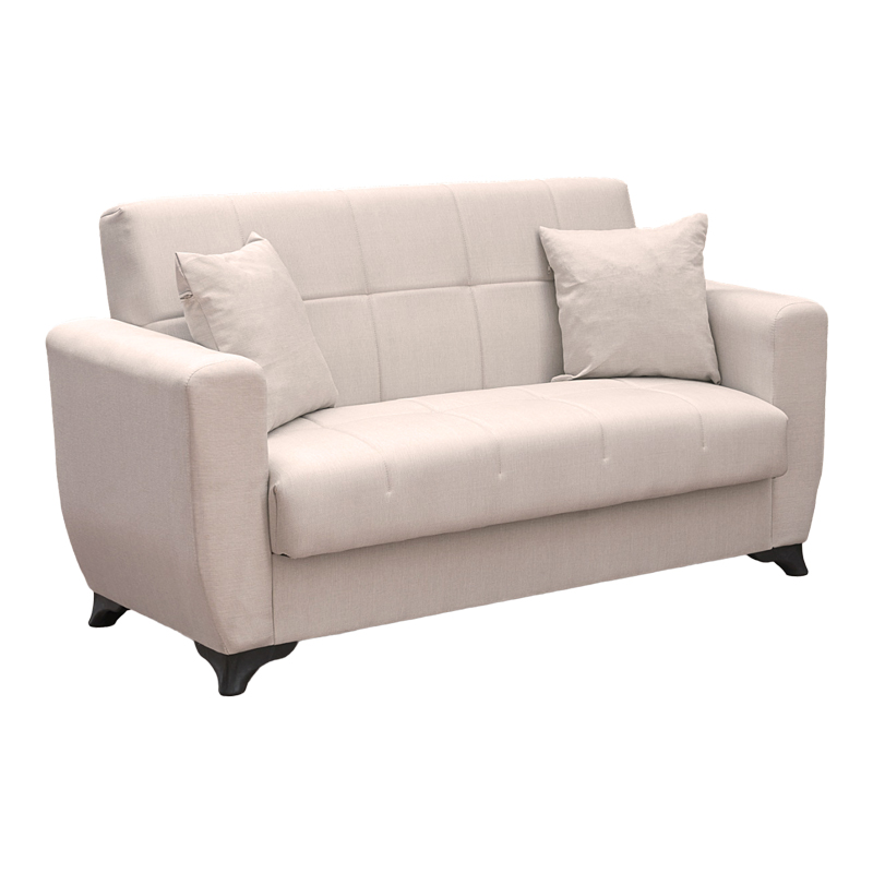 product_pako_438-000017 Καναπές Κρεβάτι Modesto διθέσιος με αποθηκευτικό χώρο μπεζ ύφασμα 155x84x83εκ - Image 1