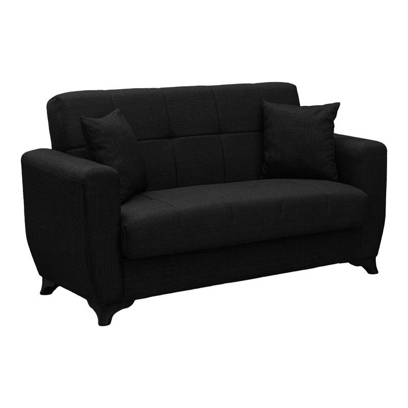 product_pako_438-000019 Καναπές Κρεβάτι Modesto διθέσιος με αποθηκευτικό χώρο ανθρακί ύφασμα 155x84x83εκ - Image 1