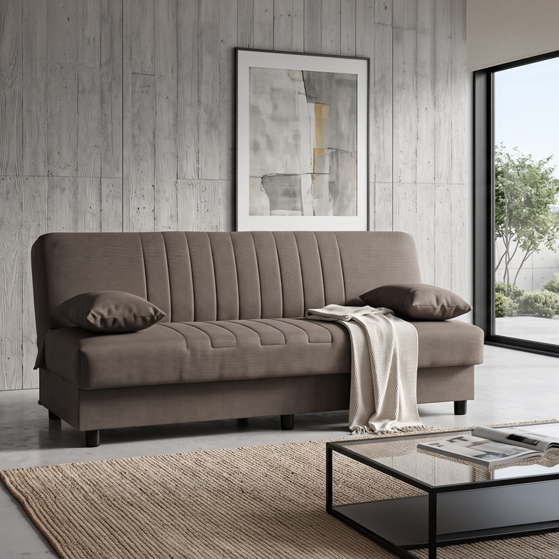 product_pako_438-000021 Καναπές Κρεβάτι Romina τριθέσιος με αποθηκευτικό χώρο ανθρακί ύφασμα 180x75x85εκ - Image 1