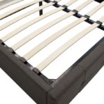 Κρεβάτι Roi 160x200 ύφασμα ανθρακί + αποθηκευτικό χώρο - Image 9