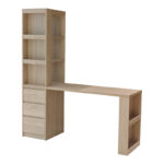 Γραφείο με βιβλιοθήκη Cliner sonoma 140x50x180εκ - Image 4