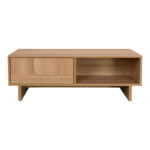 Τραπέζι σαλονιού Jenfia mdf σε φυσική απόχρωση 110x55x38,5εκ - Image 4