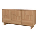 Μπουφές Jenfia mdf σε φυσική απόχρωση 150x39x75,5εκ - Image 2