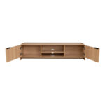 Έπιπλο τηλεόρασης Anfen mdf σε φυσική απόχρωση 160x39x40,5εκ - Image 3
