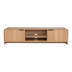 Έπιπλο τηλεόρασης Anfen mdf σε φυσική απόχρωση 160x39x40,5εκ - Image 4
