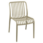 Τραπεζαρία Mercon Zoi σετ 3τεμ cappuccino PP Φ60x75εκ - Image 4