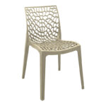 Τραπεζαρία Mercon Hush σετ 3τεμ cappuccino PP Φ60x75εκ - Image 4