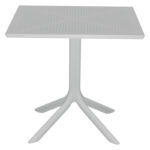 Τραπεζαρία Groovy-Gentle σετ 5τεμ PP λευκό-cappuccino 80x80x74,5εκ - Image 2