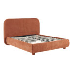 Κρεβάτι Salena terracotta ύφασμα 160x200εκ - Image 3