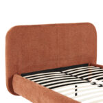 Κρεβάτι Salena terracotta ύφασμα 160x200εκ - Image 5