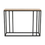 Κονσόλα Cansbia oak με μαύρο μέταλλο 100x25x75εκ - Image 3