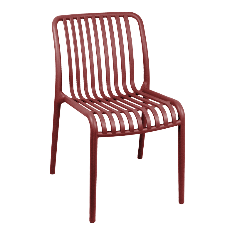 product_pako_326-000082 Καρέκλα Zoi στοιβαζόμενη μπορντό PP 49x58x80εκ - Image 1