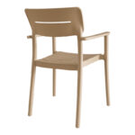 Πολυθρόνα Pilma cappuccino PP 57x54x82εκ - Image 2