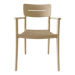 Πολυθρόνα Pilma cappuccino PP 57x54x82εκ - Image 4