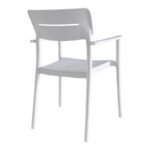 Πολυθρόνα Pilma λευκό PP 57x54x82εκ - Image 2