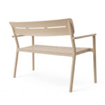 Παγκάκι διθέσιο Cadrin cappuccino PP 117x60x83εκ - Image 2