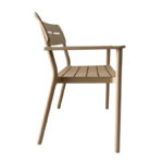 Παγκάκι διθέσιο Cadrin cappuccino PP 117x60x83εκ - Image 3