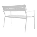 Παγκάκι διθέσιο Cadrin λευκό PP 117x60x83εκ - Image 2
