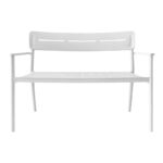 Παγκάκι διθέσιο Cadrin λευκό PP 117x60x83εκ - Image 4
