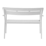 Παγκάκι διθέσιο Cadrin λευκό PP 117x60x83εκ - Image 5