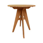 Τραπέζι Cadrada teak ξύλο σε φυσική απόχρωση Φ70x76εκ - Image 2