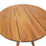 Τραπέζι Cadrada teak ξύλο σε φυσική απόχρωση Φ70x76εκ - Image 5