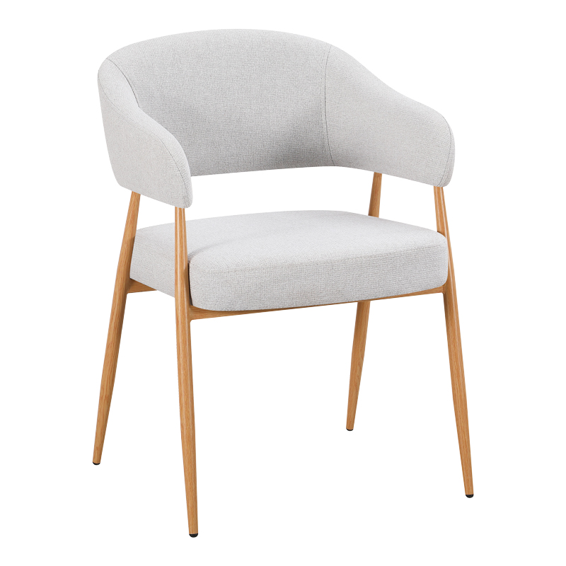 product_pako_428-000005 Πολυθρόνα Filonda γκρι ύφασμα με μεταλλικό πόδι σε φυσική απόχρωση 47x58x79εκ (Σετ 2 τεμαχίων) - Image 1