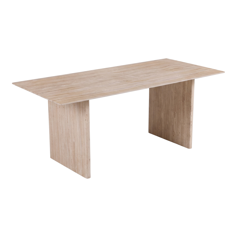 product_pako_428-000020 Τραπέζι Releno sintered stone σε όψη τραβερτίνας 180x90x75εκ - Image 1