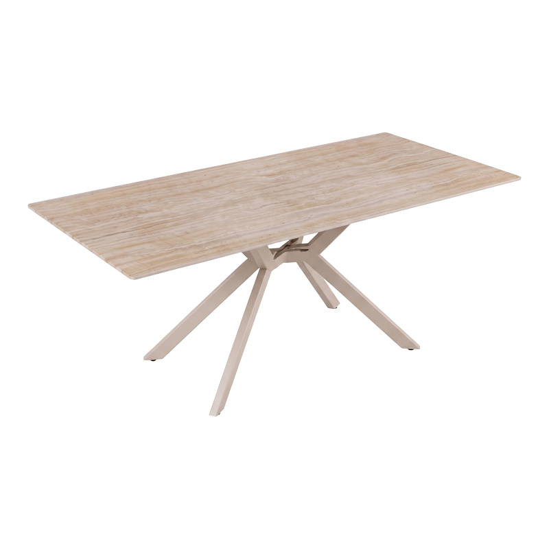 product_pako_428-000021 Τραπέζι Olven sintered stone σε όψη τραβερτίνας 180x90x75εκ - Image 1