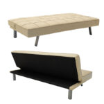 Καναπές-κρεβάτι Travis 3θέσιος με ύφασμα μπεζ 175x83x74εκ - Image 5