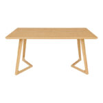 Τραπέζι Pendra mdf επιφάνεια με πόδι ξύλο μασίφ σε sonoma απόχρωση 150x80x75εκ - Image 3