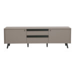 Έπιπλο τηλεόρασης Nectra taupe με μαύρο 180x40x56εκ - Image 3