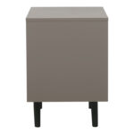 Κομοδίνο Nectra taupe με μαύρο 50x40x56εκ - Image 4