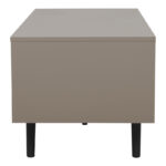 Τραπέζι σαλονιού Nectra taupe με μαύρο 100x50x45εκ - Image 5