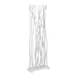 Διακοσμητικό δαπέδου Jati teak ξύλο σε white wash απόχρωση 60x20x190εκ - Image 2