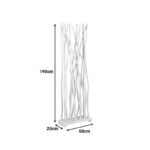 Διακοσμητικό δαπέδου Jati μαύρο teak ξύλο 60x20x190εκ - Image 3