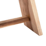 Σκαμπό Saddle suar ξύλο σε φυσική απόχρωση 50x30x50εκ - Image 4