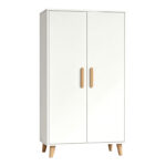 Ντουλάπι Tamera λευκό με φυσική απόχρωση MDF 60x30x120εκ - Image 3