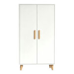 Ντουλάπι Tamera λευκό με φυσική απόχρωση MDF 60x30x120εκ - Image 4