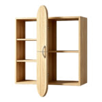 Ραφιέρα τοίχου Jonna sonoma MDF 60x10x80εκ - Image 2