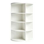 Γωνιακή ραφιέρα Benzal λευκό MDF 80x30x120εκ - Image 2